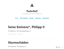 Tablet Screenshot of paderball.com